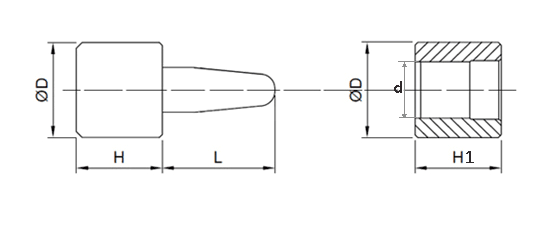 Tapered leader pin for rubber mould(图1)