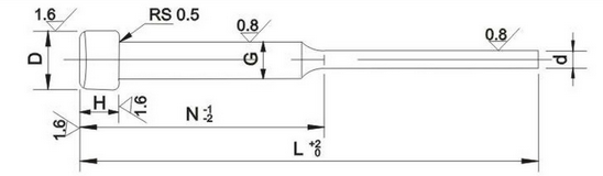 Black shoulder ejector pin DIN1530C(图1)